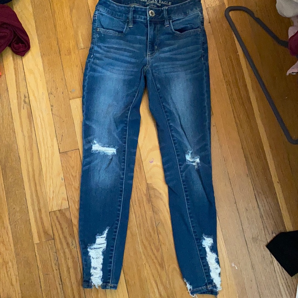 cropped jeans